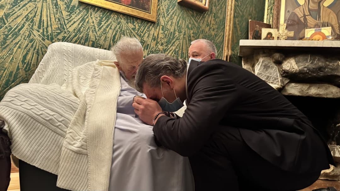 მიხეილ ყაველაშვილი პატრიარქს ესტუმრა და დაბადების დღე მიულოცა