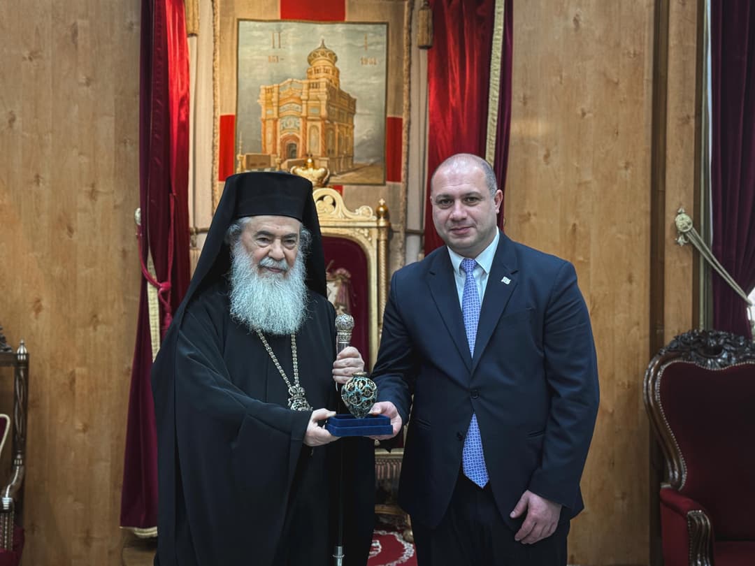 გივი მიქანაძეს იერუსალიმის პატრიარქმა უმასპინძლა