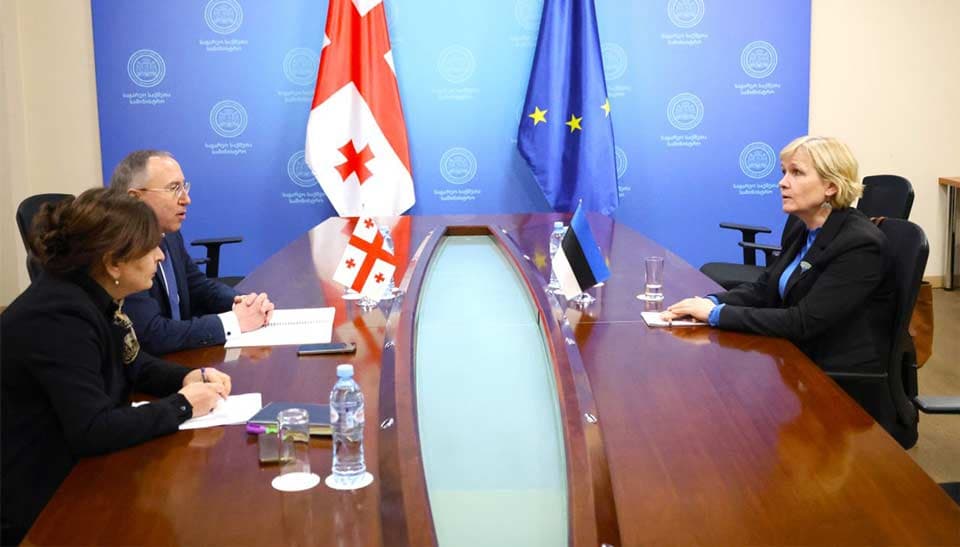 საგარეო უწყება - ესტონეთის ელჩთან შეხვედრაზე ხაზი გაესვა, რომ მისი განცხადება წარმოადგენს შიდა საქმეებში ჩარევის მცდელობას