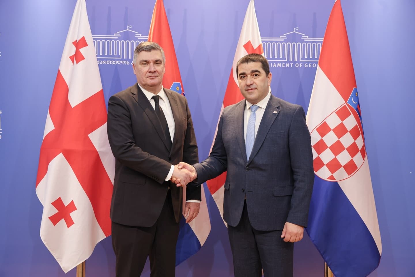 შალვა პაპუაშვილი ხორვატიის რესპუბლიკის პრეზიდენტს შეხვდა