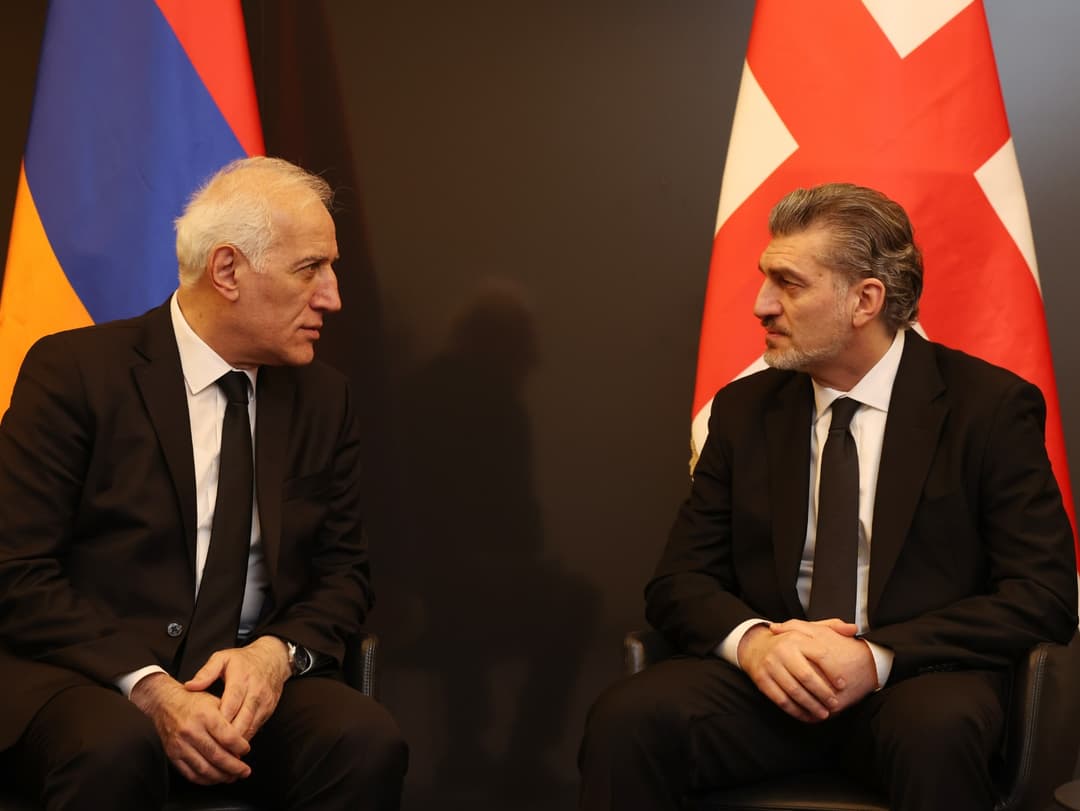 მიხეილ ყაველაშვილი ვაჰაგნ ხაჩატურიანს შეხვდა