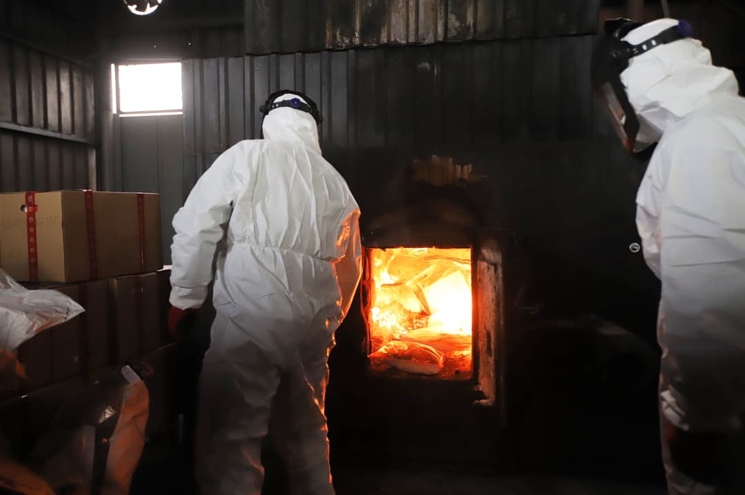 შსს-მ უკანონო ბრუნვიდან ამოღებული, 19 მილიონ ლარამდე ღირებულების 626 კილოგრამი სხვადასხვა სახის ნარკოტიკული საშუალება გაანადგურა