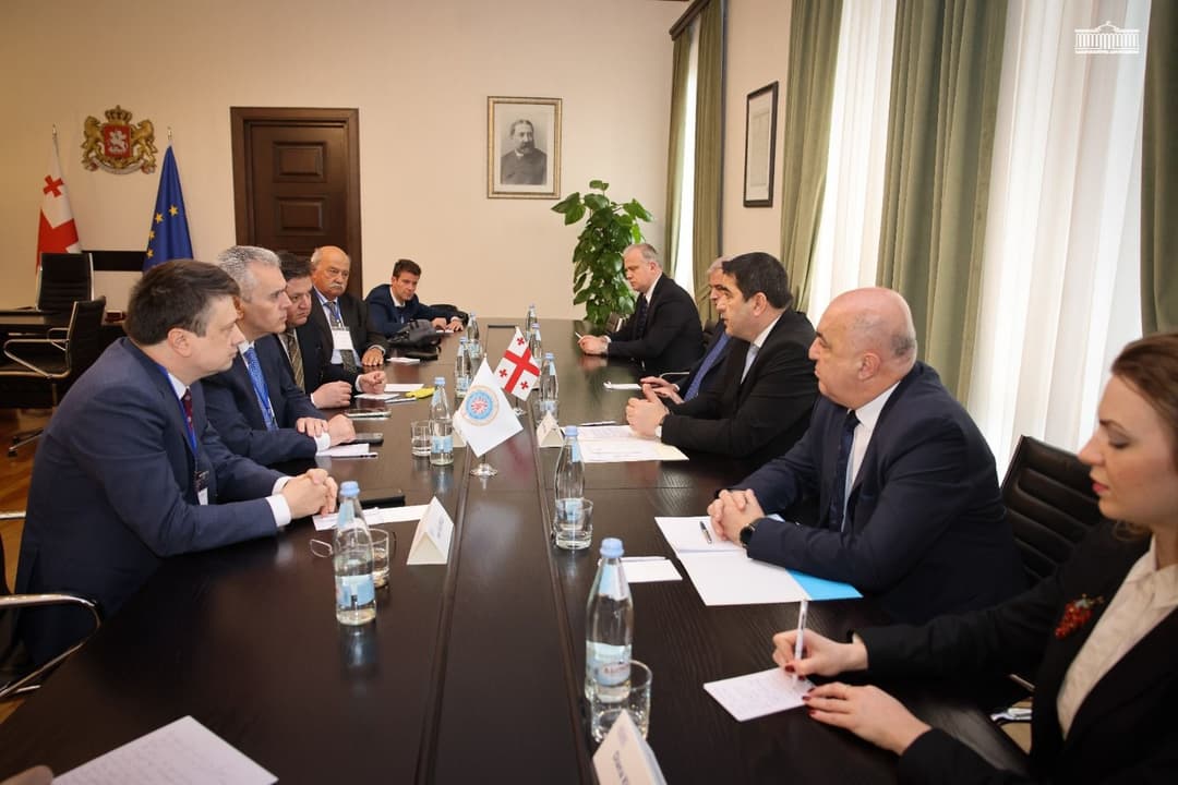 შალვა პაპუაშვილი მართლმადიდებლობის საპარლამენტთაშორისო ასამბლეის (IAO) ხელმძღვანელ პირებს შეხვდა