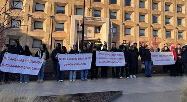 Parents of children with Duchenne disease accuse authorities of blocking protest in Tbilisi