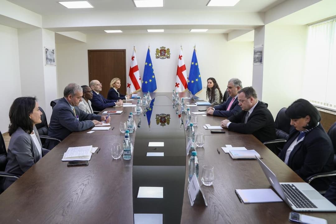 მიხეილ სარჯველაძე მსოფლიო ბანკის რეგიონულ დირექტორ როლანდ პრაისს შეხვდა