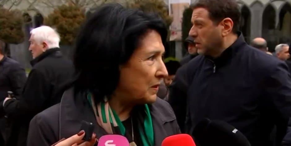 Former President Zourabichvili honours April 9 victims, calls for resolute protest