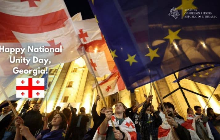 "ლიეტუვა პატივს მიაგებს იმ ადამიანების სიმამაცესა და თავგანწირვას, რომლებიც იბრძოდნენ და კვლავ იბრძვიან დემოკრატიული და ევროპული მომავლისთვის"