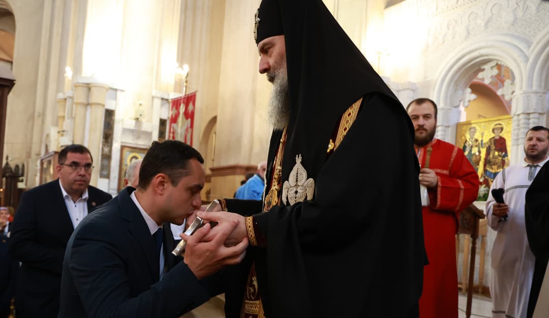 აფხაზეთობასთან და სვიმონ კანანელის ხსენების დღესთან დაკავშირებით სამების საკათედრო ტაძარში წირვა-ლოცვა აღევლინა