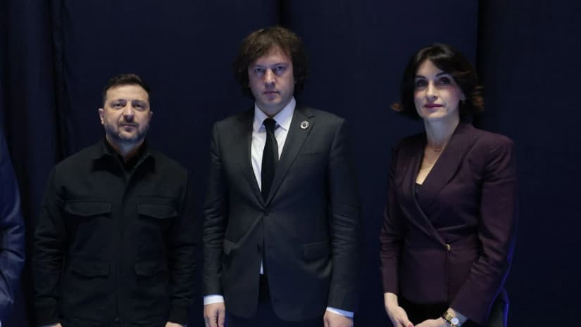 ირაკლი კობახიძე ევროპული პოლიტიკური გაერთიანების (EPC) მე-8 სამიტის ფარგლებში ვოლოდიმირ ზელენსკის შეხვდა