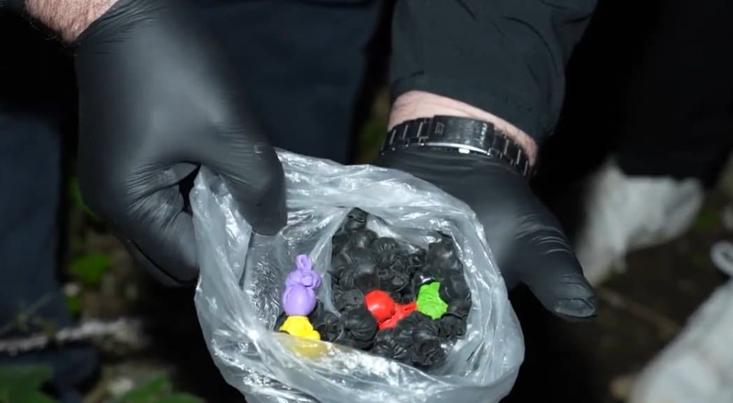 Law enforcement officers also confiscated materials allegedly used for packaging narcotics