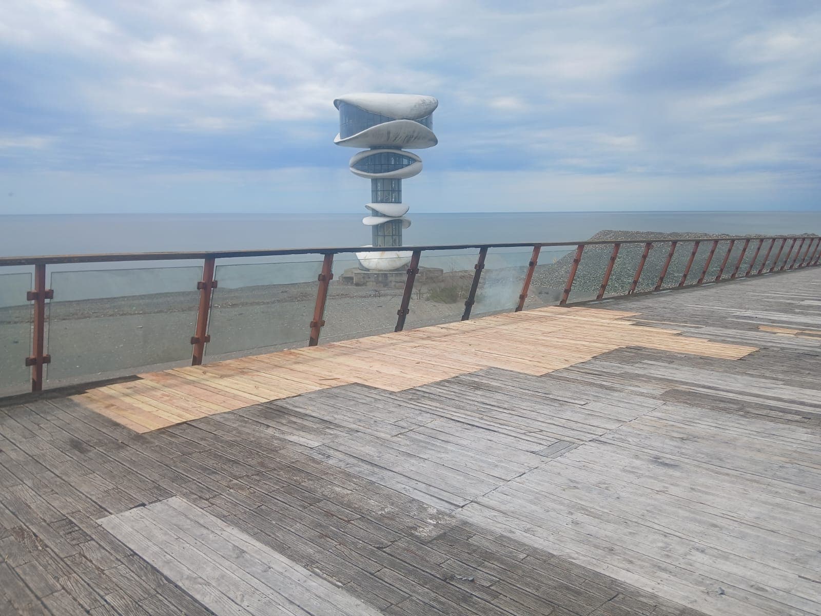 Restoration of fire-damaged section of Anaklia-Ganmukhuri pedestrian bridge completed