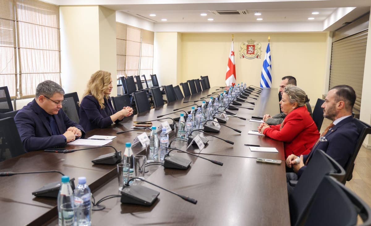 თავდაცვის მინისტრის პირველი მოადგილე საქართველოში საბერძნეთის ელჩსა და თავდაცვის ატაშეს შეხვდა