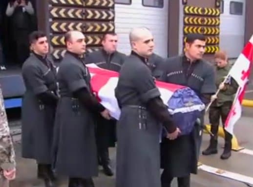 უკრაინაში დაღუპული ედიშერ კვარაცხელია სამშობლოში ჩამოასვენეს