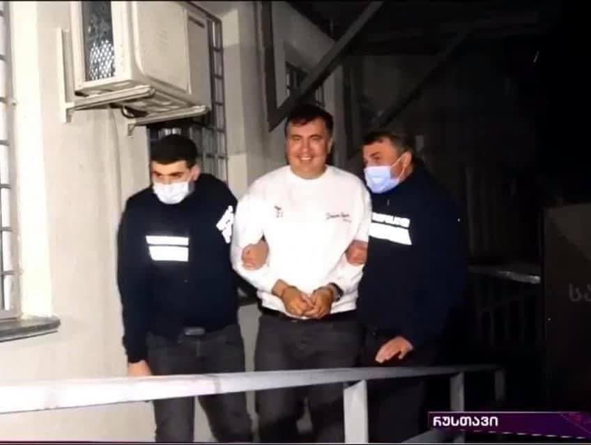 მიხეილ სააკაშვილის დაკავების კადრები