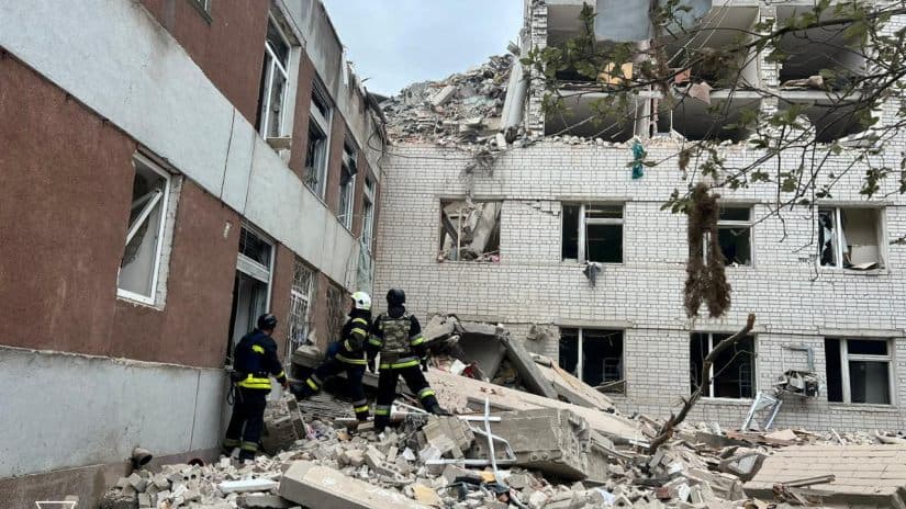 Russian ballistic missiles strike Poltava, Ukraine, killing 41
