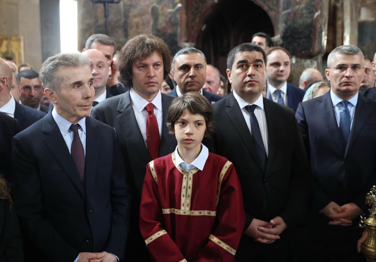 ირაკლი კობახიძე სვეტიცხოვლის ტაძარში ახლად არჩეული პატრიარქის აღსაყდრებას დაესწრო