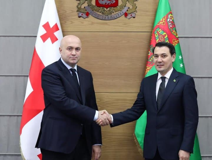 სულხან თამაზაშვილმა თურქმენეთის ელჩთან შეხვედრა გამართა