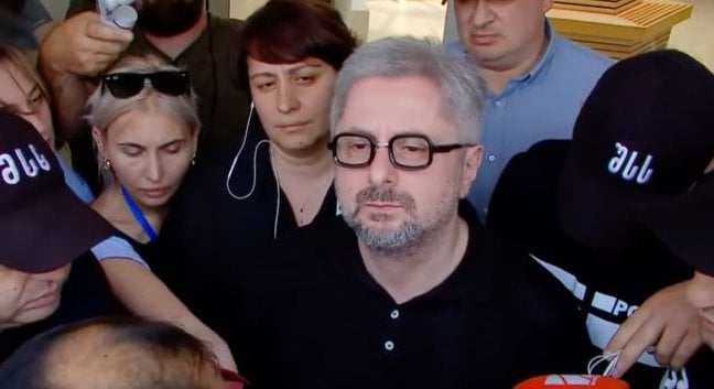 Gvaramia was initially taken to the police department. 
