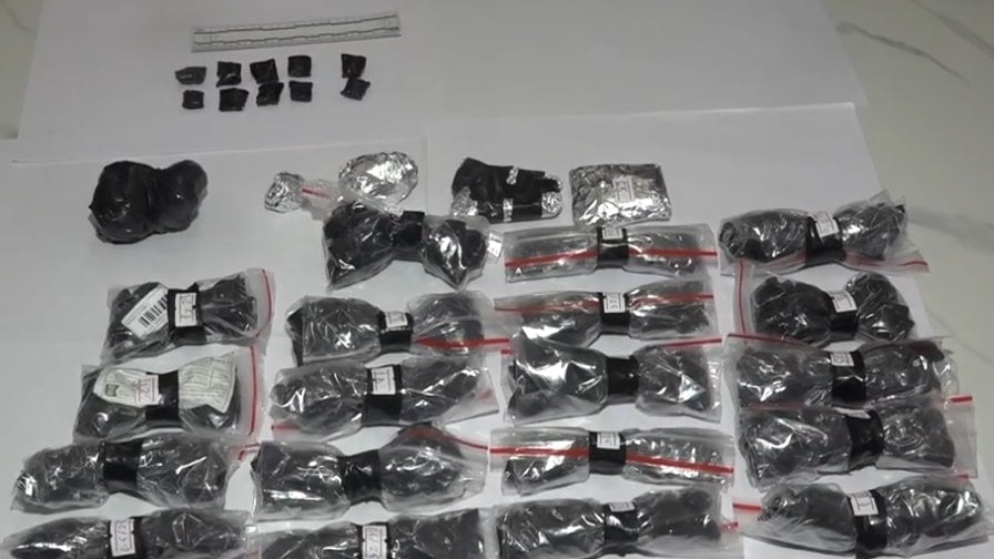 Police said that, in addition to the packaged narcotics found during the search of his vehicle and belongings