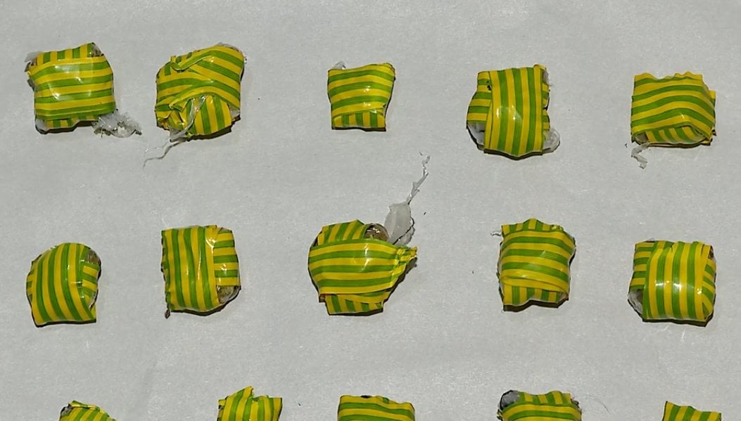 Police also confiscated materials used for packaging narcotics