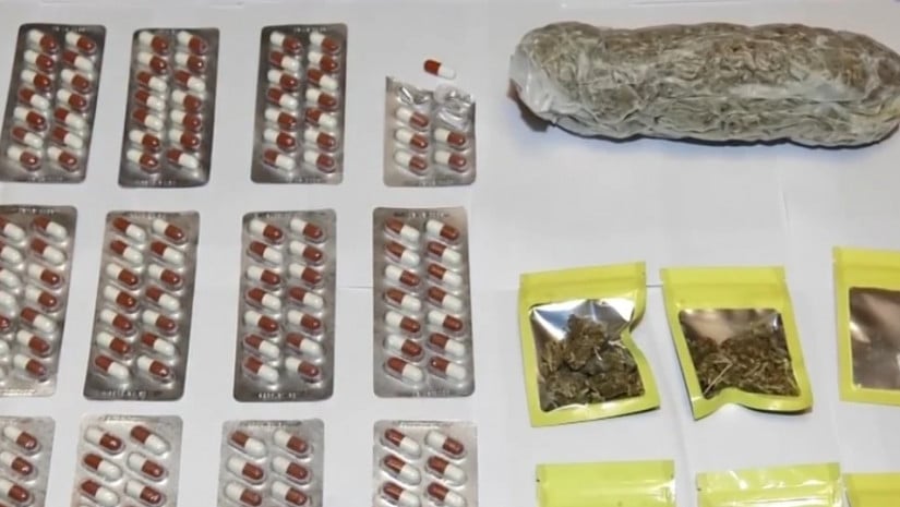 The Interior Ministry said the items confiscated included particularly large quantities of drugs and psychotropic substances prepared for sale