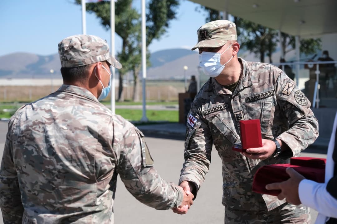 ახალქალაქში საწყისი საბრძოლო მომზადების ცენტრის იუბილეზე რეკრუტებმა სამხედრო ფიცი დადეს