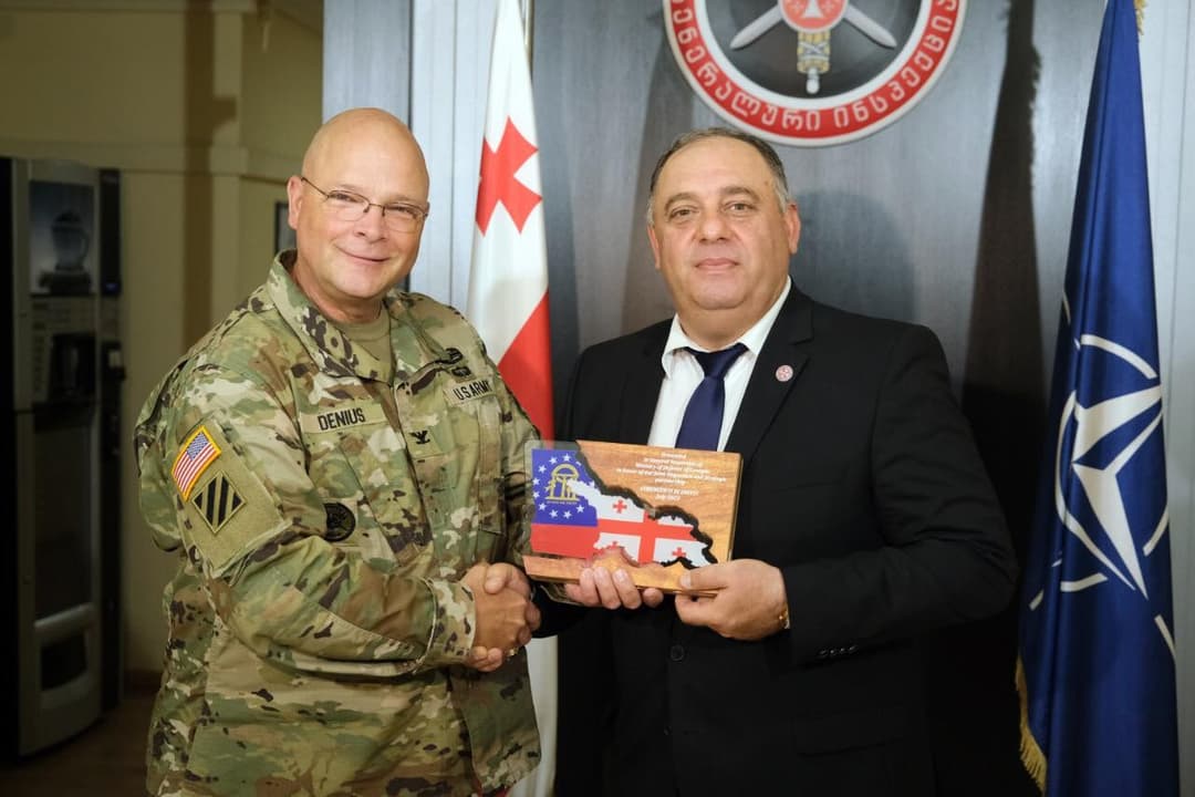საქართველოს თავდაცვის სამინისტროს აშშ-ის ჯორჯიის შტატის ეროვნული გვარდიის წარმომადგენლები ესტუმრნენ