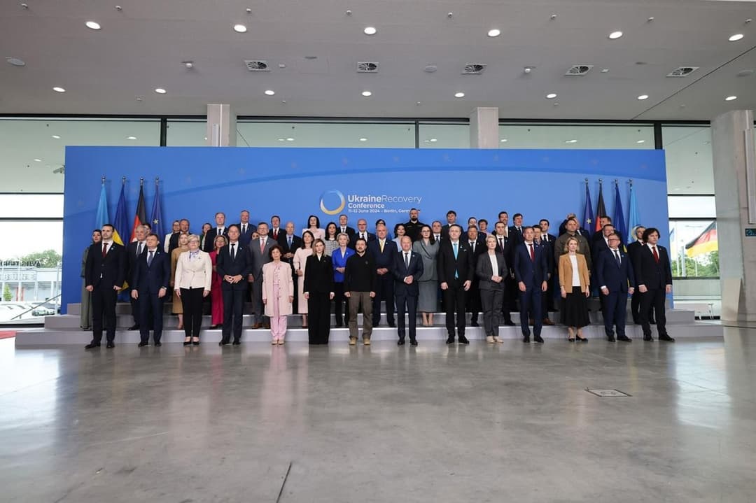 ირაკლი კობახიძე, მსოფლიო ლიდერებთან ერთად, ბერლინში, უკრაინის აღდგენის კონფერენციაში მონაწილეობს