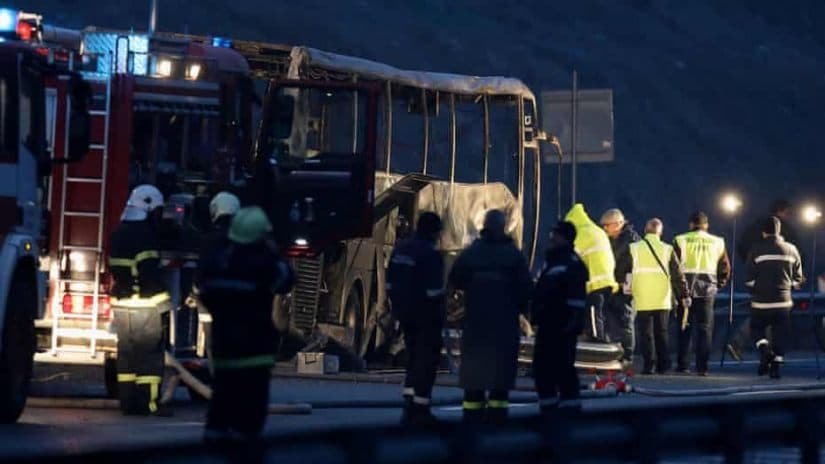 ბულგარეთში ტურისტულ ავტობუსს ცეცხლი გაუჩნდა, დაღუპულია 45 ადამიანი