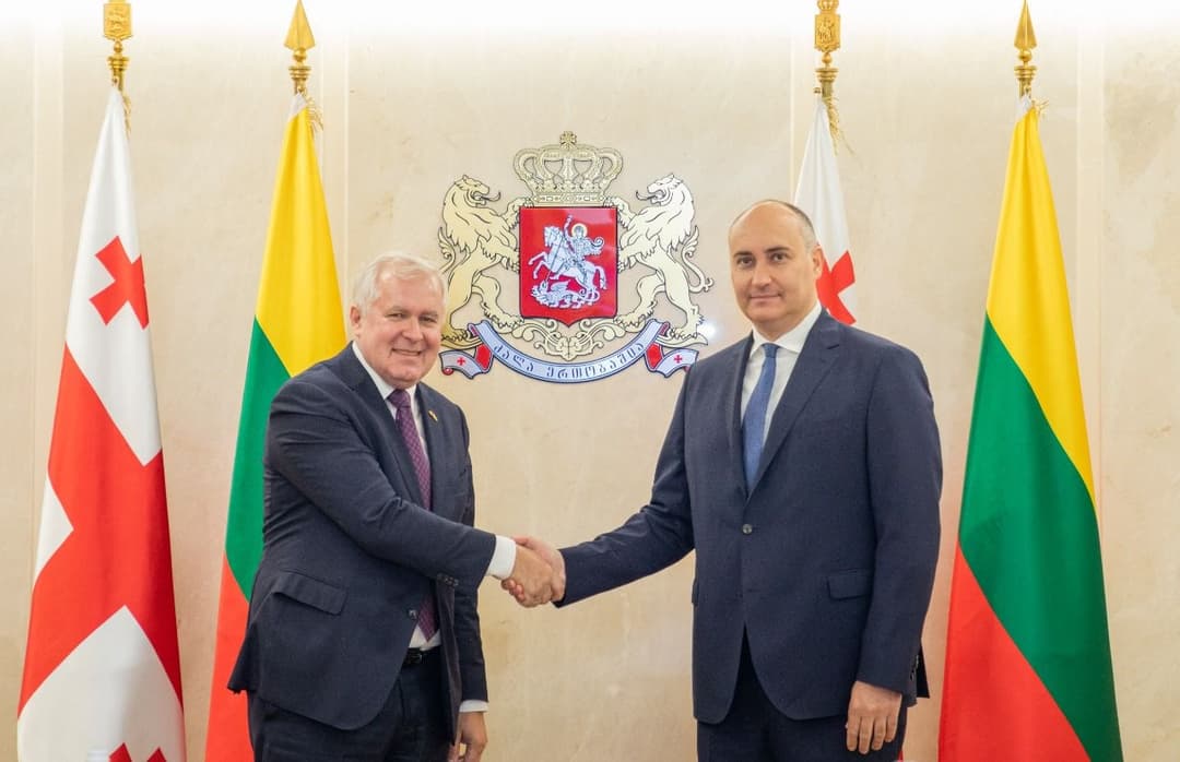 ჯუანშერ ბურჭულაძე ლიეტუველ კოლეგას შეხვდა