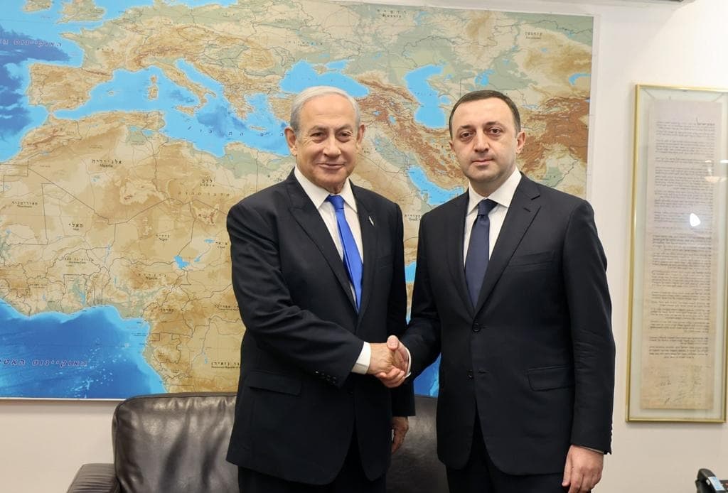 ირაკლი ღარიბაშვილი ბენიამინ ნეთანიაჰუს შეხვდა