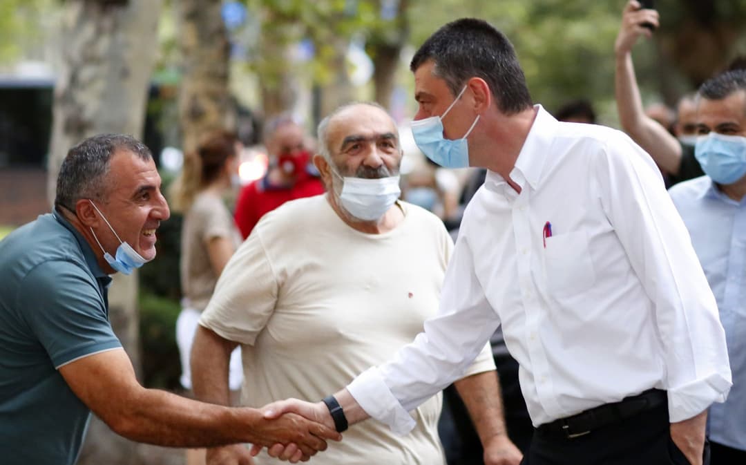 გიორგი გახარიამ თბილისში მოსახლეობასთან შეხვედრა ისნის რაიონიდან დაიწყო