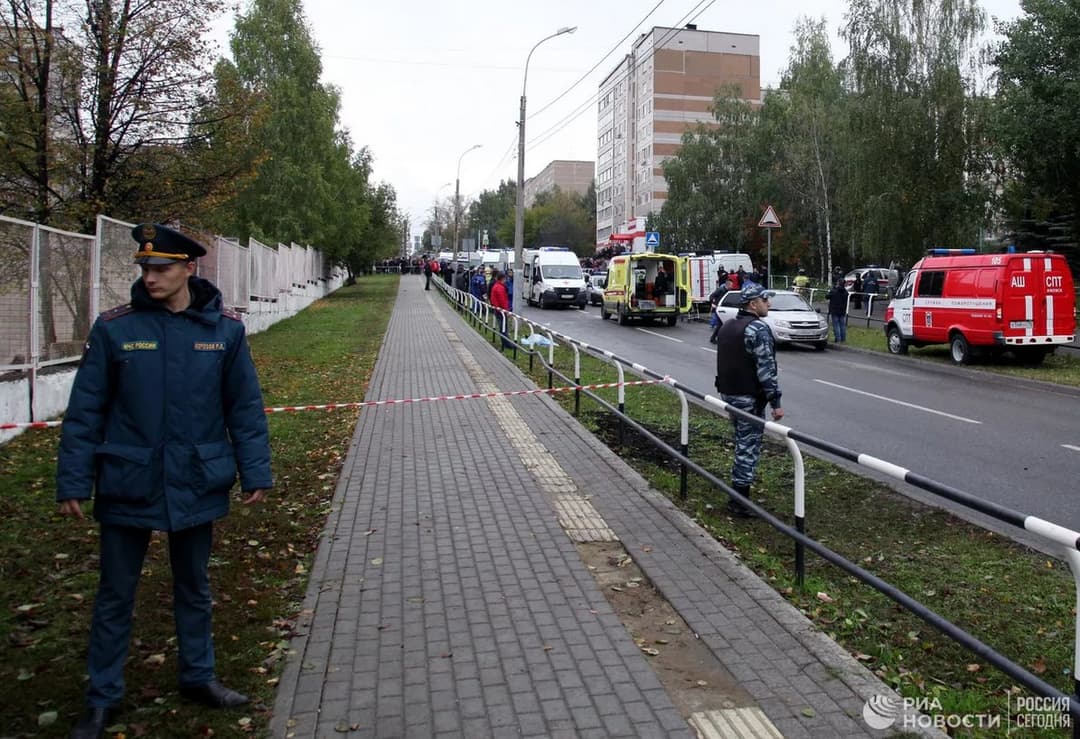 რუსეთის ერთ-ერთ სკოლაში სროლის შედეგად დაღუპულთა რიცხვი 13-მდე გაიზარდა, დაშავებულია 21 ადამიანი