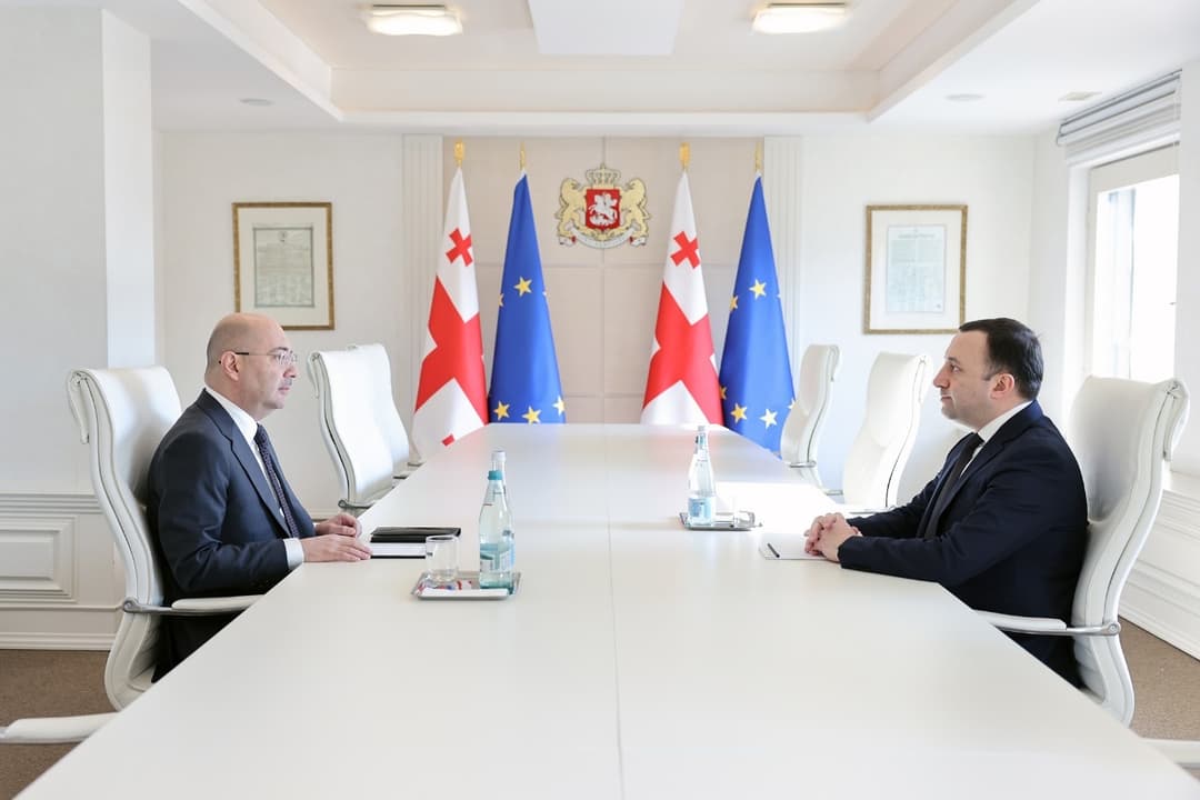 ირაკლი ღარიბაშვილი ყაზახეთში საქართველოს ახალ ელჩს ნიკოლოზ ლალიაშვილს შეხვდა