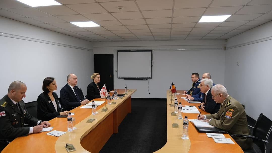 ჯუანშერ ბურჭულაძე რუმინელ კოლეგას შეხვდა