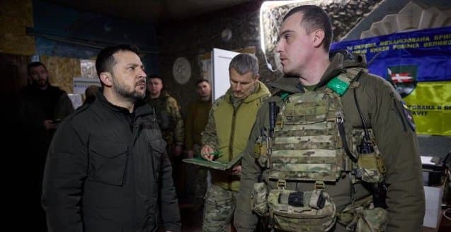 ზელენსკი კუპიანსკის მიმართულებით ფრონტის ხაზზე ჩავიდა