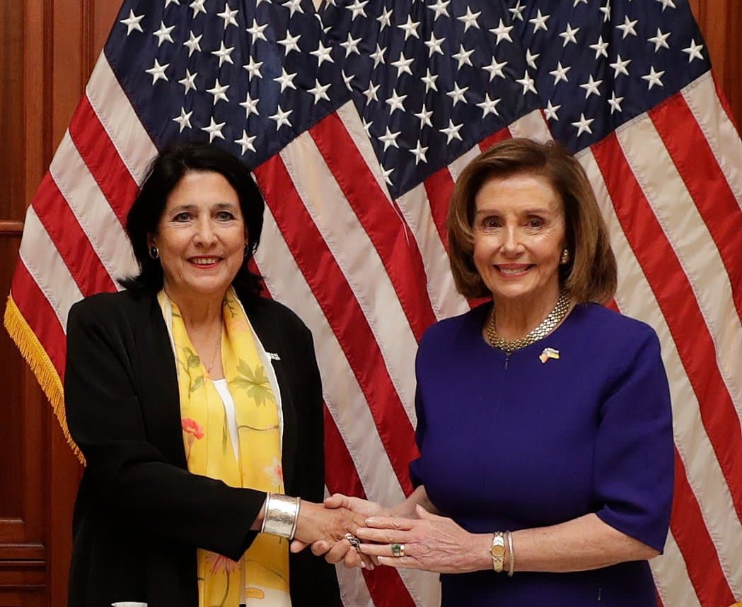 სალომე ზურაბიშვილი ნენსი პელოსს შეხვდა