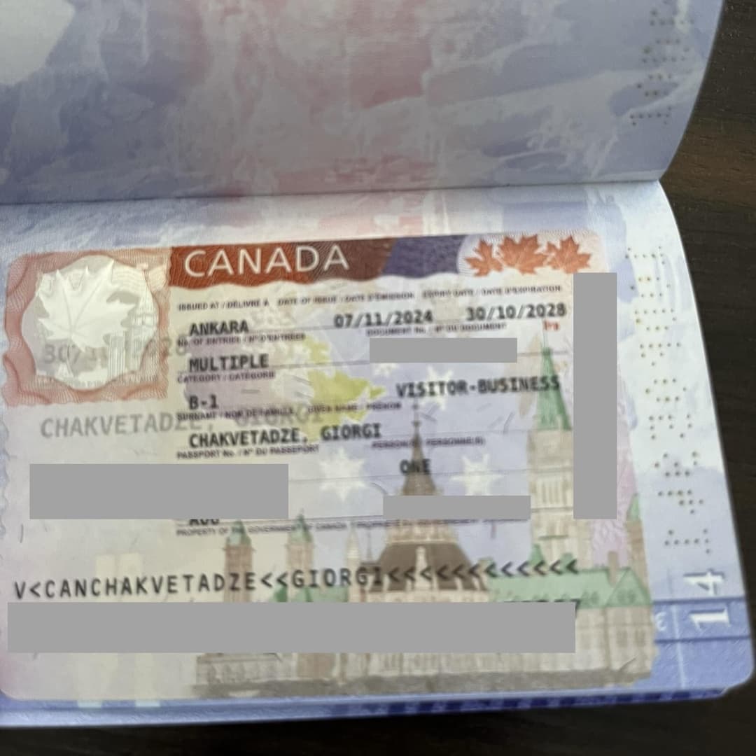 გიორგი ჩაკვეტაძე – ჩვენმა დელეგაციამ ვიზებისთვის კანადის სავიზო ცენტრს მიმართა და მანდატის ვადით, ოთხწლიანი ვიზები მივიღეთ