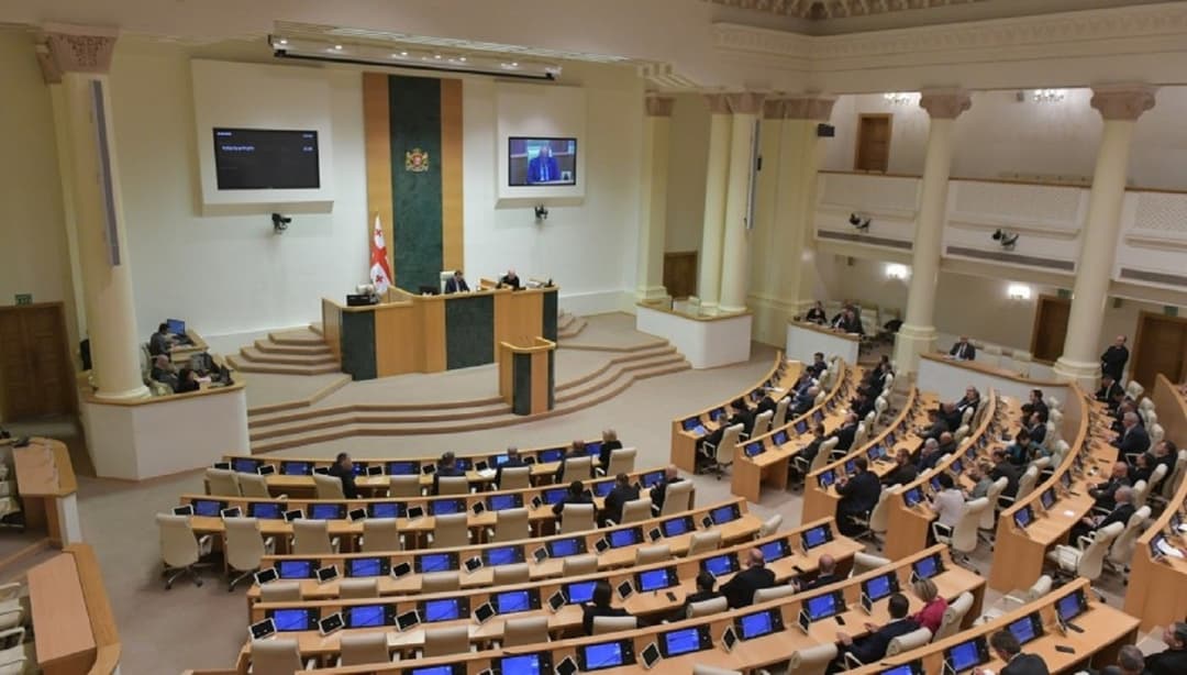 Georgian Parliament backs bill banning political parties in first reading