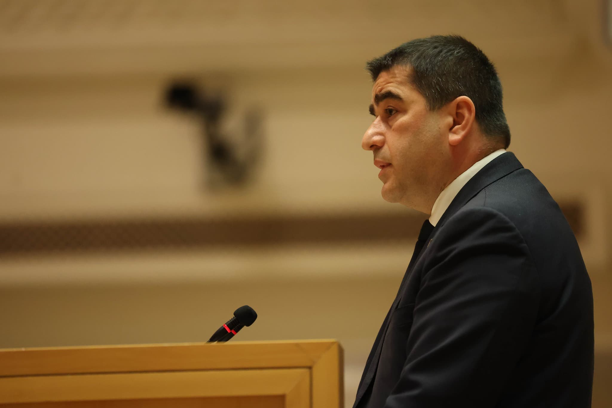 Papuashvili said on Friday that the behavior of demonstrators would be shaped by “signals given by donors and foreigners.