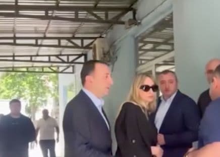 Garibashvili, accompanied by his wife, arrived at the clinic earlier during the day but made no comments to the press