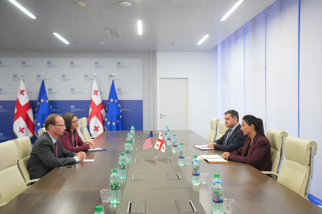 US Embassy Charge d’Affaires meets Georgian economy minister to discuss investment ties