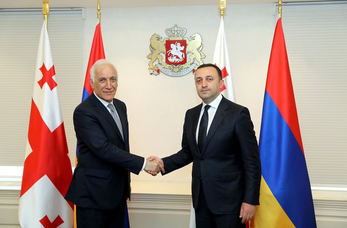 ირაკლი ღარიბაშვილი სომხეთის პრეზიდენტს შეხვდა