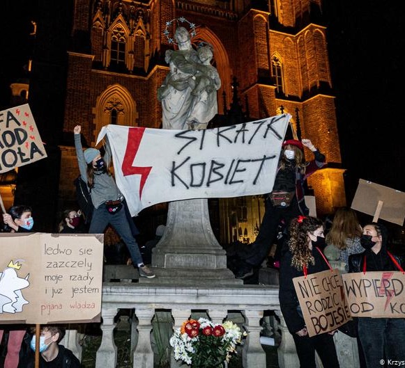 In Poland, the decision of the Constitutional Court on the prohibition of abortion came into force