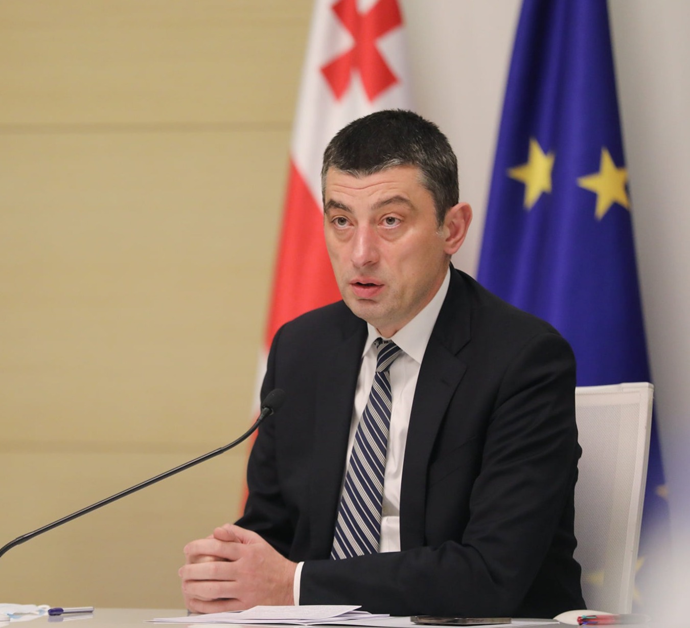 According to the spread information, Giorgi Gakharia also left “Georgian Dream”