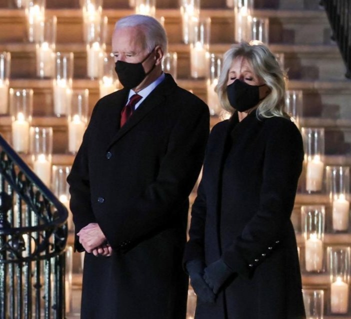 Biden honors 500,000 Americans who have died from COVID-19