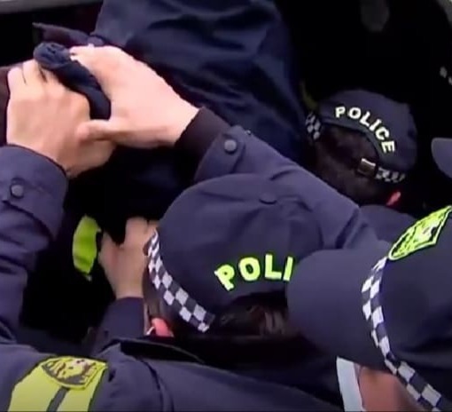 “ქართული ოცნების” ოფისთან რამდენიმე აქტივისტი დააკავეს