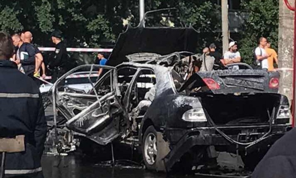 კიევში ავტომანქანის აფეთქებას ერთი ადამიანის სიცოცხლე ემსხვერპლა