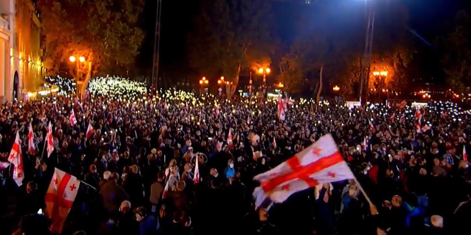 თავისუფლების მოედანზე აქცია დასრულდა