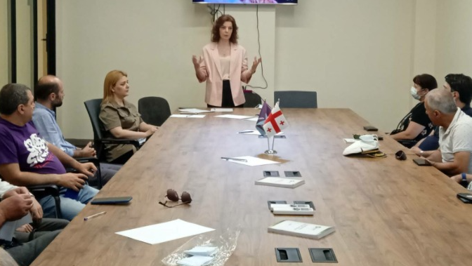 რუსუდან თევზაძემ და ქეთევან ბაკარაძემ განათლებისა და კულტურის პლატფორმის ფარგლებში შეხვედრა გამართეს